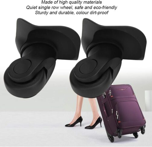 Alomejor Suitcase Mute Wheel Universal Luggage Wheel Replacement Wheel Transport Case Single Row – Bild 5