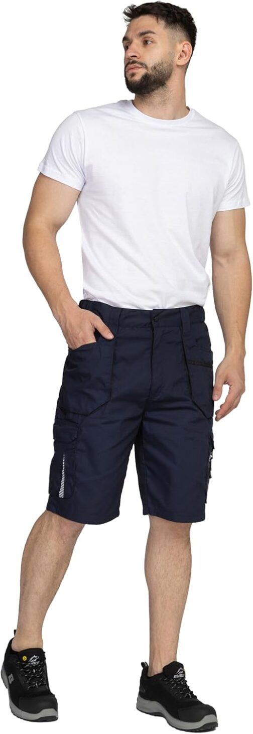 BWOLF Drift Work Trousers, Men's Work Trousers, Men's Short Work Shorts, Work Trousers, Short Men's Ripstop Fabric with Many Pockets – Bild 5