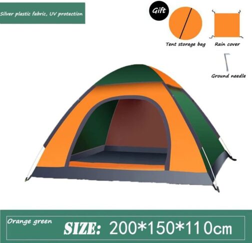 Welhan 2-3 Person Pop Up Instant Tent, Waterproof Tent, Lightweight Camping, Breathable for Camping, Climbing, Fishing, Survival, or Festival – Bild 2