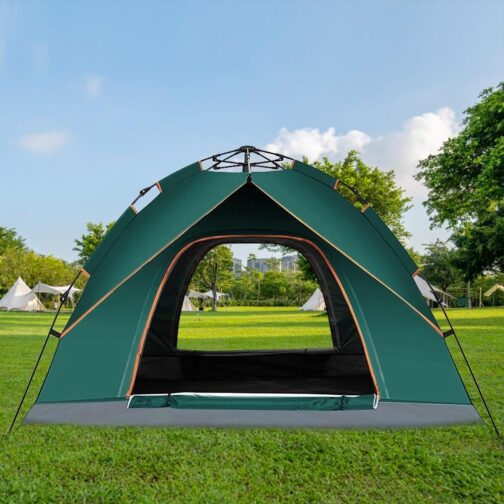 Camping Tent for 4 People, Lightweight, Sturdy, Waterproof Outdoor Tent, Lightweight Dome Tent, Compact Tent with Small Pack Size for Family, Beach, Festival, Group