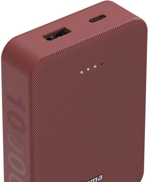 Hama Powerbank Colour 10 10000 mAh (External Battery with 1 x USB C + 1 x USB A, Power Pack Certified, LED Display, Battery Pack Mobile Phone Accessories, Tablet, Bluetooth Box etc., Portable Charger – Bild 4