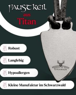 Element of Gods Titan Vegvisir Viking Compass Pendant with Leather Strap in Black, Leather