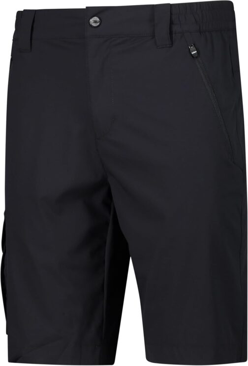 CMP Men's Stretch Bermuda Shorts with Large Side Pockets, Black, 58, black – Bild 6