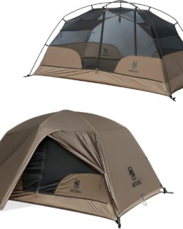 OneTigris COSMITTO 2 Person Backpack Tent – Freestanding Lightweight Waterproof 3 Season Camping Tent for Outdoor Hiking Mountaineering