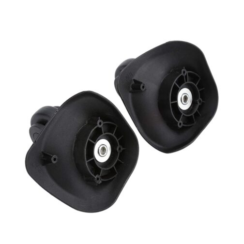 1 Pair of Luggage Swivel Wheels PVC Suitcase Replacement Wheels Wheel Attachments Silent Wear Pulley for Luggage Suitcase Trolley, black – Bild 2