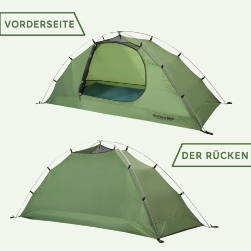 1 Person Camping Tent – 4 Seasons Waterproof 1 Man Tent with Small Pack Size, Ultralight 1 Person Tent for Winter, Easy Assembly Tent for Outdoors, Hiking, Trekking Underwood Aggregator – Bild 9