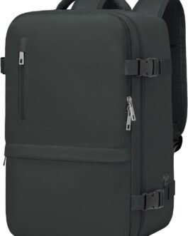 Xkdoai Hand Luggage Backpack 40 x 20 x 25 cm for Ryanair Under Seat Hand Luggage Bag Women’s Small Travel Bag Aeroplane Travel Backpack Travel Backpack Luggage Travel Bag, Black Grey, Rucksack
