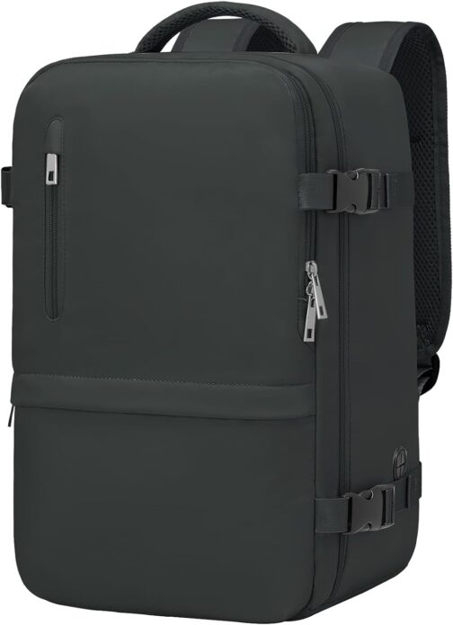 Xkdoai Hand Luggage Backpack 40 x 20 x 25 cm for Ryanair Under Seat Hand Luggage Bag Women's Small Travel Bag Aeroplane Travel Backpack Travel Backpack Luggage Travel Bag, Black Grey, Rucksack