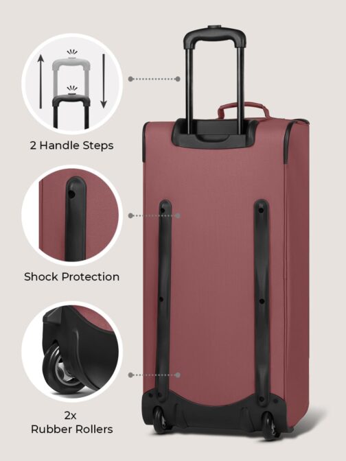 Duffle Essentials, rose, L (71 inches), Wheeled Travel Bag – Bild 4