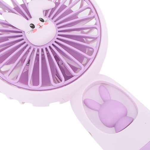 Portable Mini Handheld Fan, Lightweight, Comfortable Cartoon Animal Fan, Powerful and Silent Handheld Fan with Rechargeable Night Light for Travel, Home – Bild 6