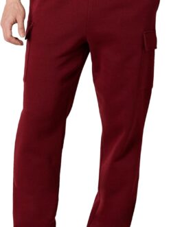 Amazon Essentials Mens Cargo Fleece Open Hem Jogging Bottoms