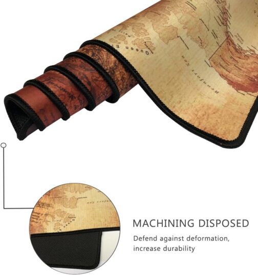 Cmhoo XXL Professional Large Mouse Pad and Computer Game Mouse Pad 90 x 40 x 0.2.5 cm Compass – Bild 3