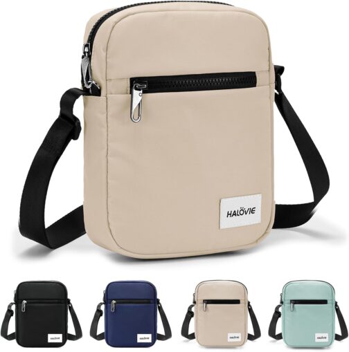 HALOVIE IHIKER3 Unisex Anti-Theft Mini Shoulder Bag, Small Shoulder Bag, Crossbody & Messenger for Travel, Air Travel and Festivals