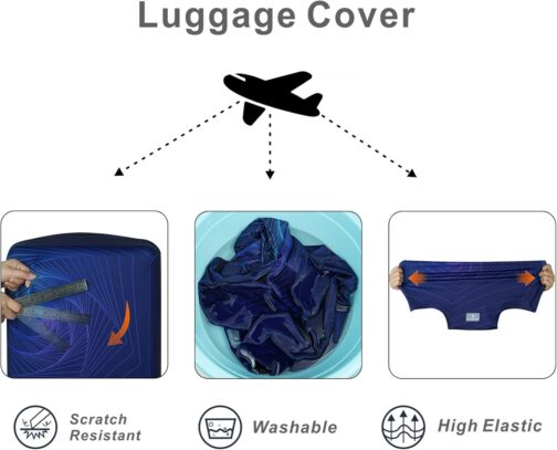 Explore Land Travel Luggage Cover Suitcase Protector Fits 18-32 Inch Luggage – Bild 4