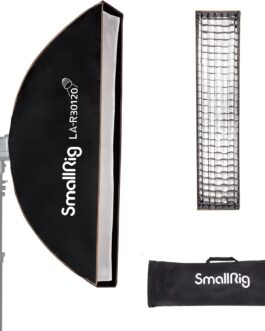 SMALLRIG LA-R30120 Softbox 30 x 120 cm / 11.8 x 47.2 inches, Rectangular Studio Softbox with Diffuser and Honeycomb Grid, for Bowens Mount COB Video Light, Flash Light, for SMALLRIG for Neewer for