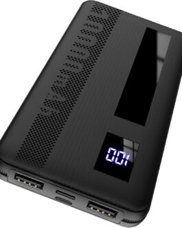 Power Bank, 10000 mAh Power Bank, Small But Strong, External Mobile Phone Batteries, USB C Port, External Battery LED Display, USB A Outputs and USB C Inputs, Portable Charger for Smartphone, Tablets