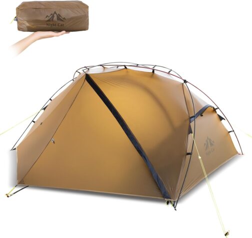 Night Cat Ultralight Tent for 1 Person: Waterproof Camping Hiking Tent for Outdoors Double Layer