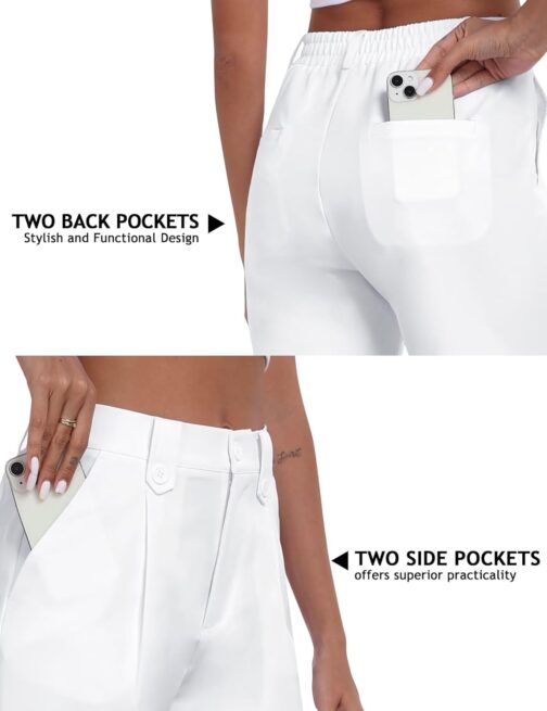 MoFiz Bermuda Shorts Women's Summer Shorts with Pockets Business Cargo Trousers Casual for Golf Hiking Travel – Bild 5