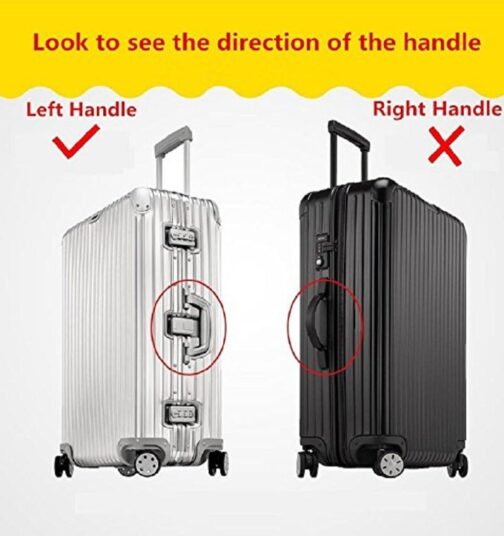 Suitcase Cover Elastic Suitcase Cover Bamboo Carbon Fibre 18-32 Inch Suitcase Protective Cover Luggage Cover Travel Suitcase Cover Suitcase Protector Luggage Cover Luggage Cover – Bild 5