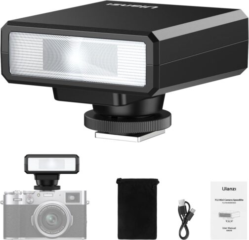 Ulanzi F12 Camera Flash, Camera Speedlite Flash with GN12/CCT 5600K for Canon/Fuji/Sony/Nikon/Panasonic Olympus Pentax and Other SLR Digital Cameras and Digital Cameras with Single Contact Hot Shoe – Bild 8