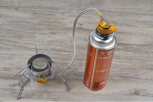 SUNF UA 2 Pcs BBQ Barbecue Stove Plug Gas, Cartridges, Camping Stove Adapter for Picnic Outdoor Cooking Appliances (Orange) – Bild 6