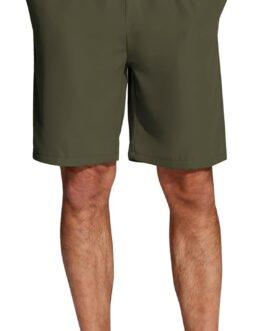 COOFANDY Men’s Lightweight Summer Shorts Elastic Waist Stand Shorts Casual Trousers with Pockets