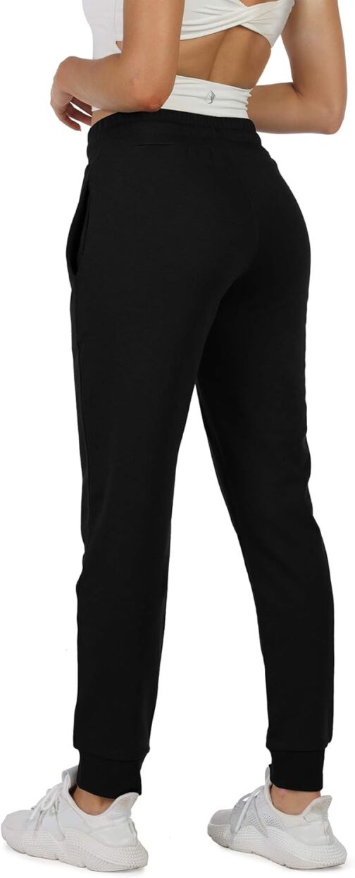 icyzone Women's Jogging Bottoms, Cotton Long Sports Trousers, High Waist, Casual Trousers with Pockets – Bild 3