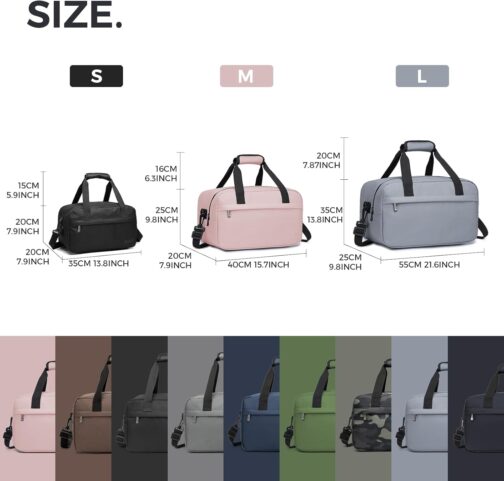 KONO Ryanair Travel Bag Hand Luggage Bag Unisex Gym Handbag Weekender – Bild 5