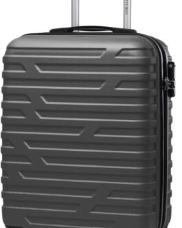 Wittchen Sturdy Suitcase, Trolley, Hand Luggage, Cabin Case. Dimensions: 54 x 39 x 23 cm. Capacity: 38 L. Weight: 2.8 kg. ABS A-line Ii, gray