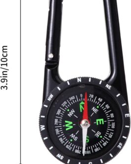 BESPORTBLE Compass Carabiner: Compass Portable Camping Orientation Running Compass Hiking Compass with Hook Ring Multifunctional Compass for Camping Navigation