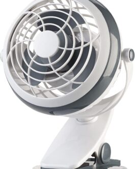 Sichler Haushaltsgeräte Clamp Fan: Mobile Fan with Clamp, USB & Battery Operation, 3 W, Diameter 12.7 cm (Fan Clip, for Clamping, Ceiling Fan)