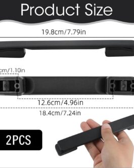 Alriedy Pack of 2 Luggage Suitcase Handle, Suitcase Handle Replacement, Suitcase Handle, 20 cm Robust Plastic Repair Accessories for Suitcase, Luggage Case, Travel Suitcase and Tool Box (Black)