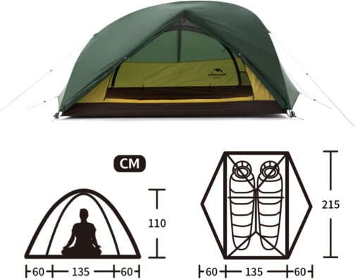 Naturehike Star-River Tent 2 Person Double Tent Ultralight Tent Backpacking Waterproof Hiking Camping Tent – Bild 2