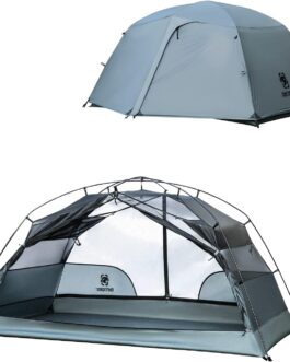 OneTigris COSMITTO 2 Person Backpack Tent – Freestanding Lightweight Waterproof 3 Season Camping Tent for Outdoor Hiking Mountaineering