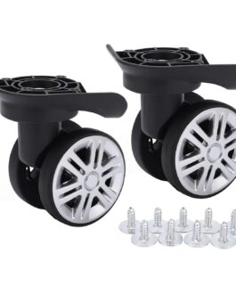 HUSHUI Luggage Swivel Wheels, Luggage Spare Wheel, Travel Suitcase Swivel Castors, Mute Double Row Wheels Luggage, Suitcase Replacement and Repair