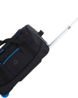 Davidts Trolley Hand Luggage Travel Bag Sports Bag Black Blue 50 cm, black, travel bag