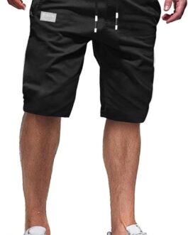VMSUCIJ Men’s Cotton Cargo Shorts Slim Fit Summer Cargo Trousers Short with Pockets