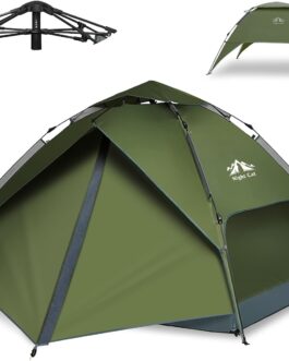 Night Cat Tent 2 3 4 Person Waterproof Lightweight Pop-Up Tent Awning Tent Easy to Set up and Carry for Hiking