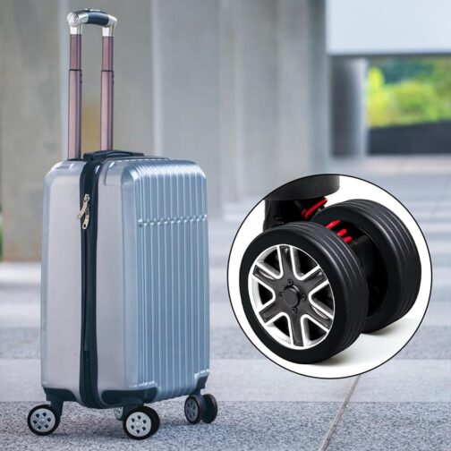 YaLiyA Luggage Wheel Covers Luggage Wheel Protector 8 Pieces Luggage Suitcase Wheels Cover Suitcase Wheels Protection Luggage Suitcase Wheels Cover for Reduces Noise Silicone Cover for Protective – Bild 8
