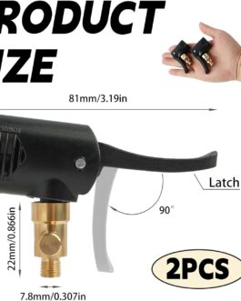 Supecesorio Adaptor French Valve, Pack of 2 Car Valve Lever Connector Brass, Tyre Valve Compressor Adapter Bicycle, Click Valve Valve Tools Valve for Car, Moto, Car Tyre Air Chuck