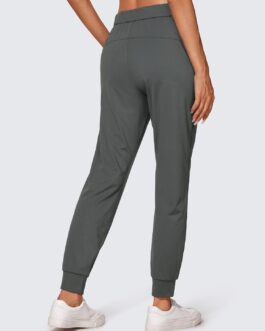 CRZ YOGA Women’s Jogging Bottoms with Drawstring Opaque Sweatpants Sports Trousers Side Pockets – 71 cm