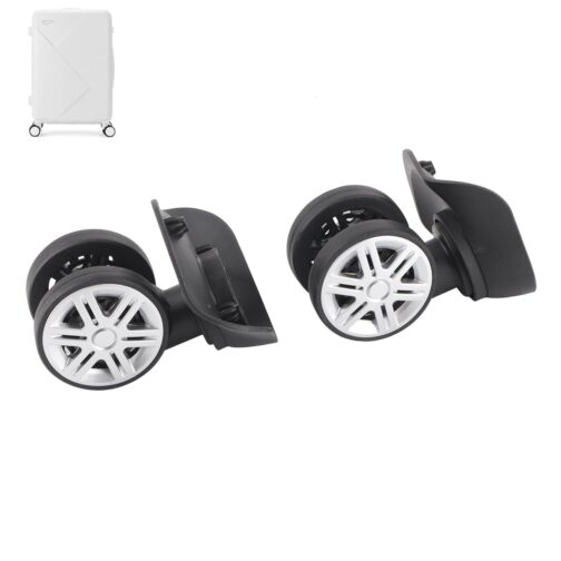Dpofirs 1 Pair Luggage Suitcase Wheels Mute Double Row Large Wheel Suitcase Accessories for Drawbar Box Case – Bild 8