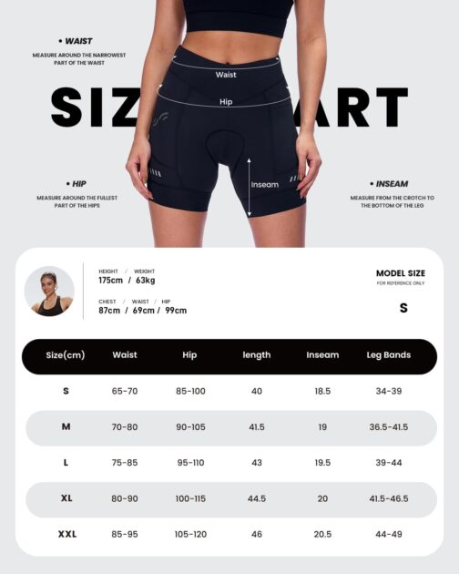 Sportneer Women's Cycling Shorts with Seat Padding 4D Padded Cycling Shorts with Pocket Elastic Breathable Cycling Shorts Women's Padding Pain-Free Quick-Drying – Bild 6