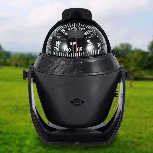Shiwaki Car Boat Marine Compass Electronic Navigation LED Light High Precision Pivoting Night Vision Ball Compass Electronic Adjustable Navigation Compass Camping Compass – Bild 3