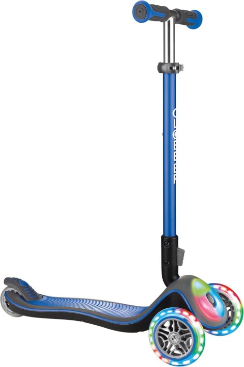 GLOBBER Elite Scooter - Scooter Children from 3 Years - Scooter 120/80 mm - ABEC 5, 3-Wheel - Height Adjustable - LED Wheels