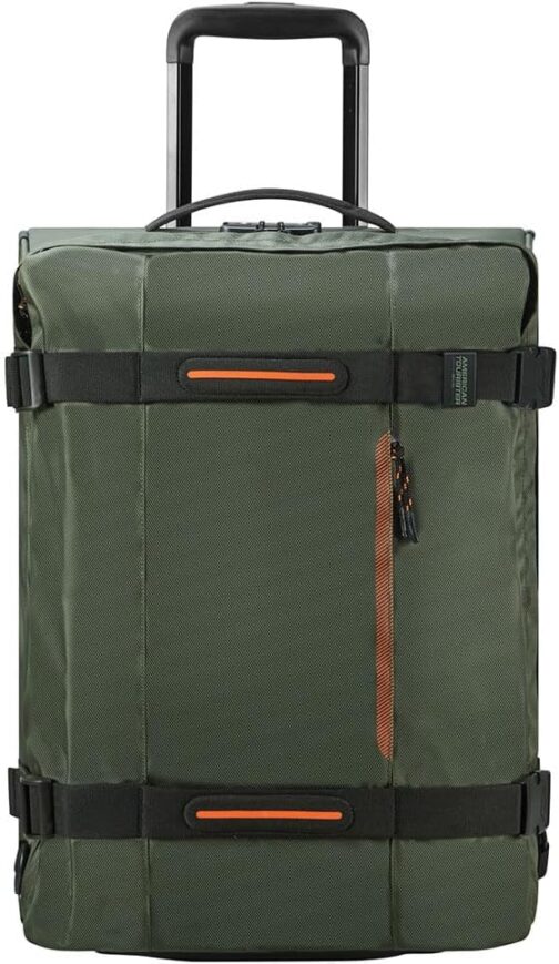 American Tourister Urban Track Ryanair Cabin Bag, Green (Dark Khaki), Duffle/Backpack with wheels