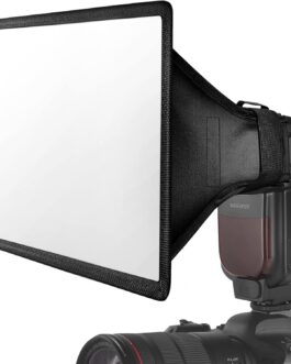NEEWER Flash Diffuser Light Softbox 11 x 8 Inches Universal, Foldable with Storage Bag Compatible with Canon Nikon Sony Godox Yongnuo NEEWER Speedlight