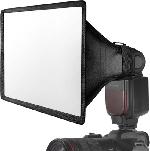 NEEWER Flash Diffuser Light Softbox 11 x 8 Inches Universal, Foldable with Storage Bag Compatible with Canon Nikon Sony Godox Yongnuo NEEWER Speedlight