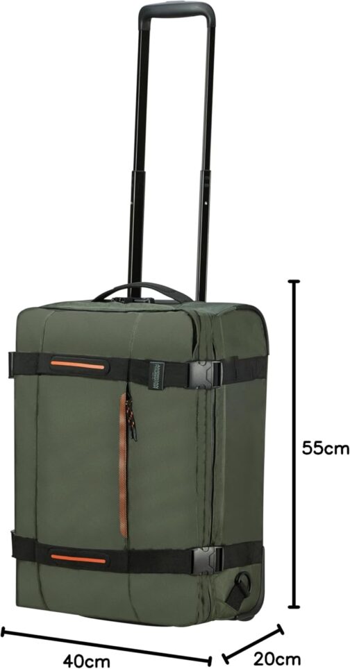 American Tourister Urban Track Ryanair Cabin Bag, Green (Dark Khaki), Duffle/Backpack with wheels – Bild 10