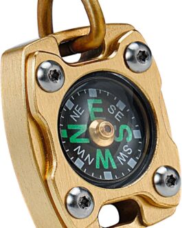 MecArmy CMP Titanium Brass Mini Compass Luxury Survival Pocket Compass – Dad to Son Gift from Mom Dad to Son Graduation Birthday Gift